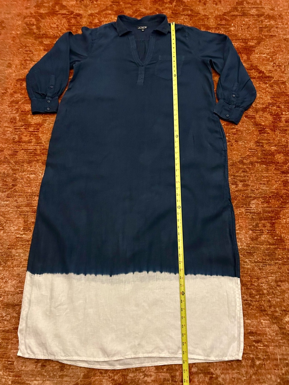 J. Crew bungalow maxi popover in dip-dyed linen. Size XXL. - Picture 11 of 16